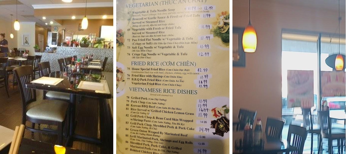 Phở T&T Vietnamese Restaurant Menu