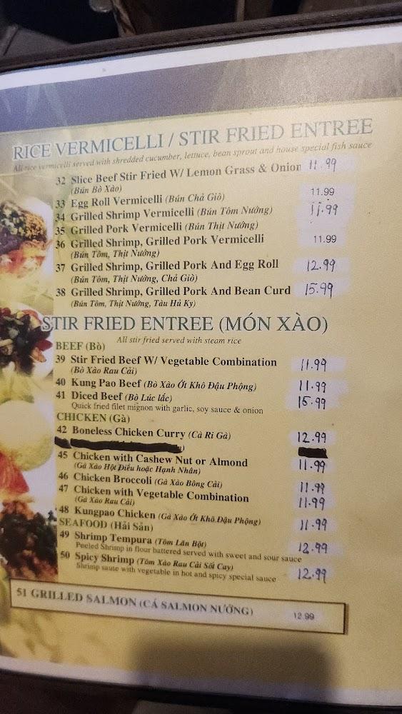 Phở T&T Vietnamese Restaurant Menu image 2